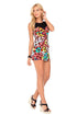 Luli Fama Salty Skin Mesh Sweetheart Body Con Dress